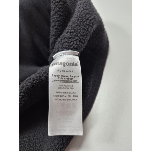 Patagonia Better Sweater Vest Women's Black Fleece Full Zip Xandr Logo Corp - Picture 6 of 12
